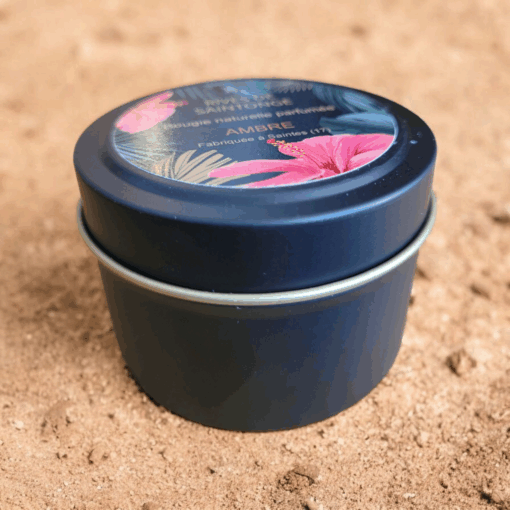 Bougie naturelle ambre