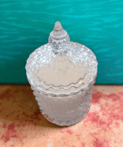Bougie tubéreuse verre naturelle fleurs blanches