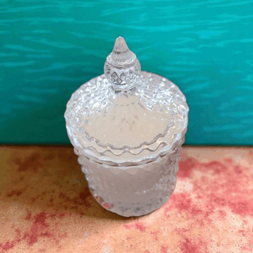 Bougie tubéreuse verre naturelle fleurs blanches