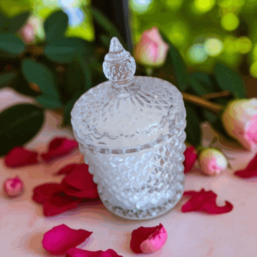 Bougie naturelle parfum de Grasse rose ancienne