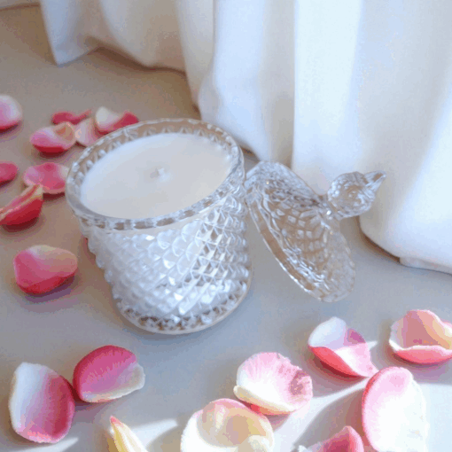 Bougie rose ancienne de Grasse
