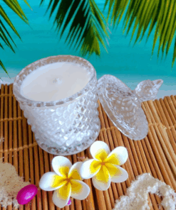 Bougie monoi fleur de tiaré tahiti