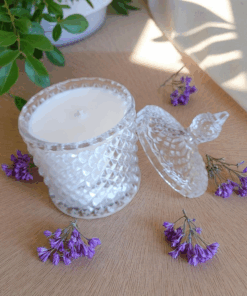 Bougie fleur de lin