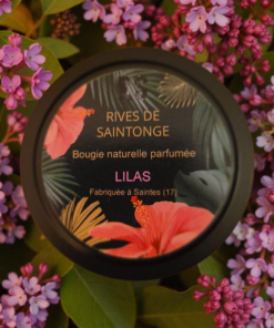 bougie lilas cire soja naturelle