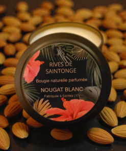 bougie nougat cire soja ecocert vegan