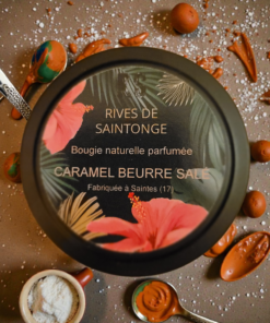 bougie caramel cire soja vegan