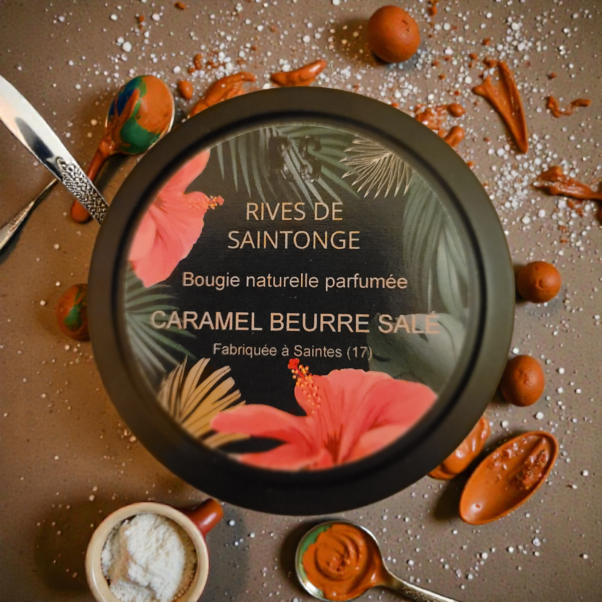bougie caramel cire soja vegan