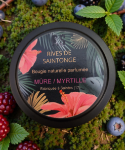 Bougie naturelle mûre et myrtille