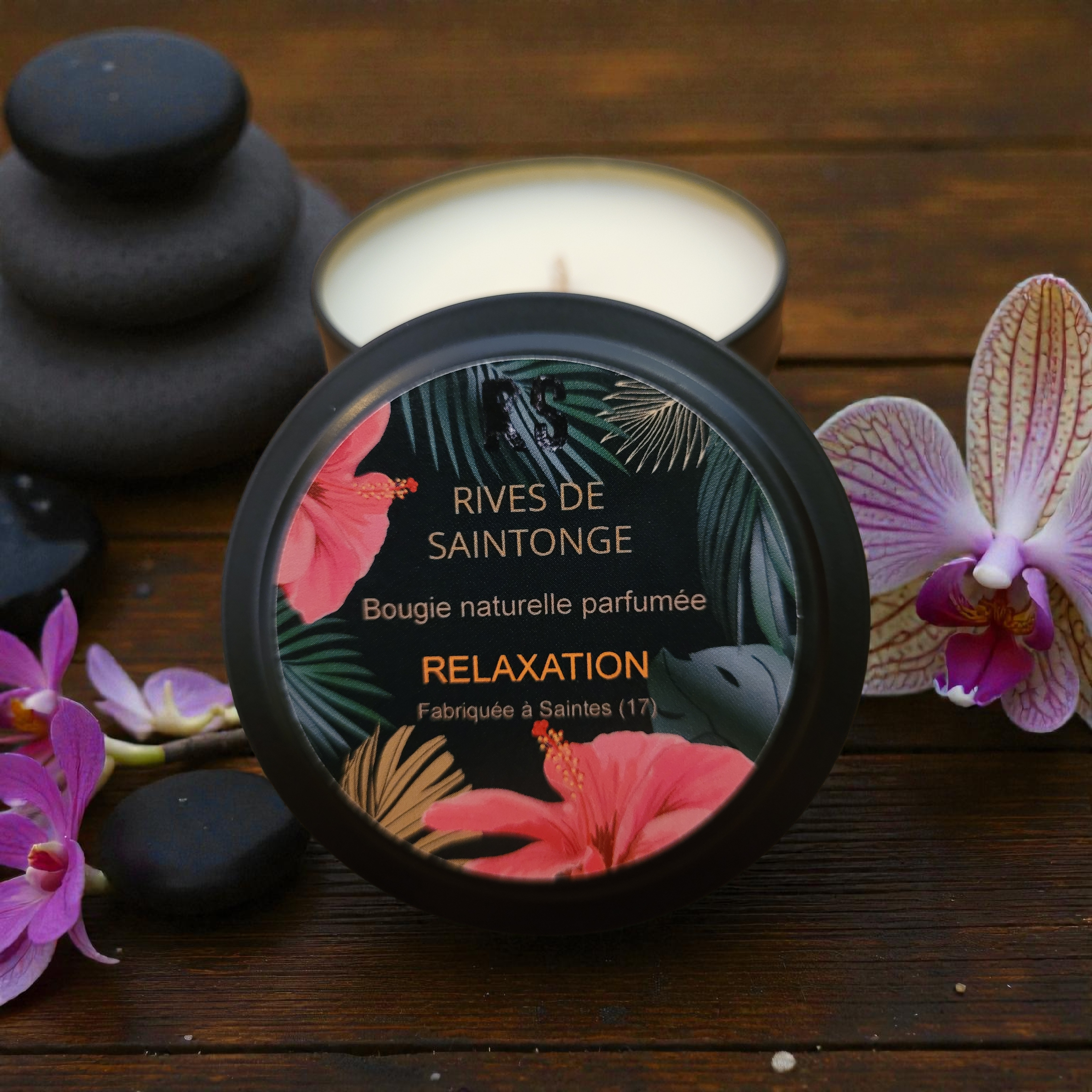 Bougie relaxante naturelle orange