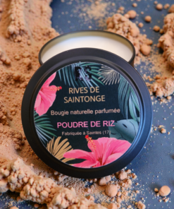 bougie poudre de riz naturelle soja