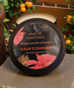 bougie naturelle fleur d'oranger