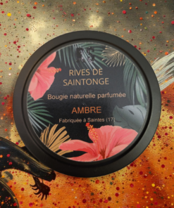 bougie ambre naturelle