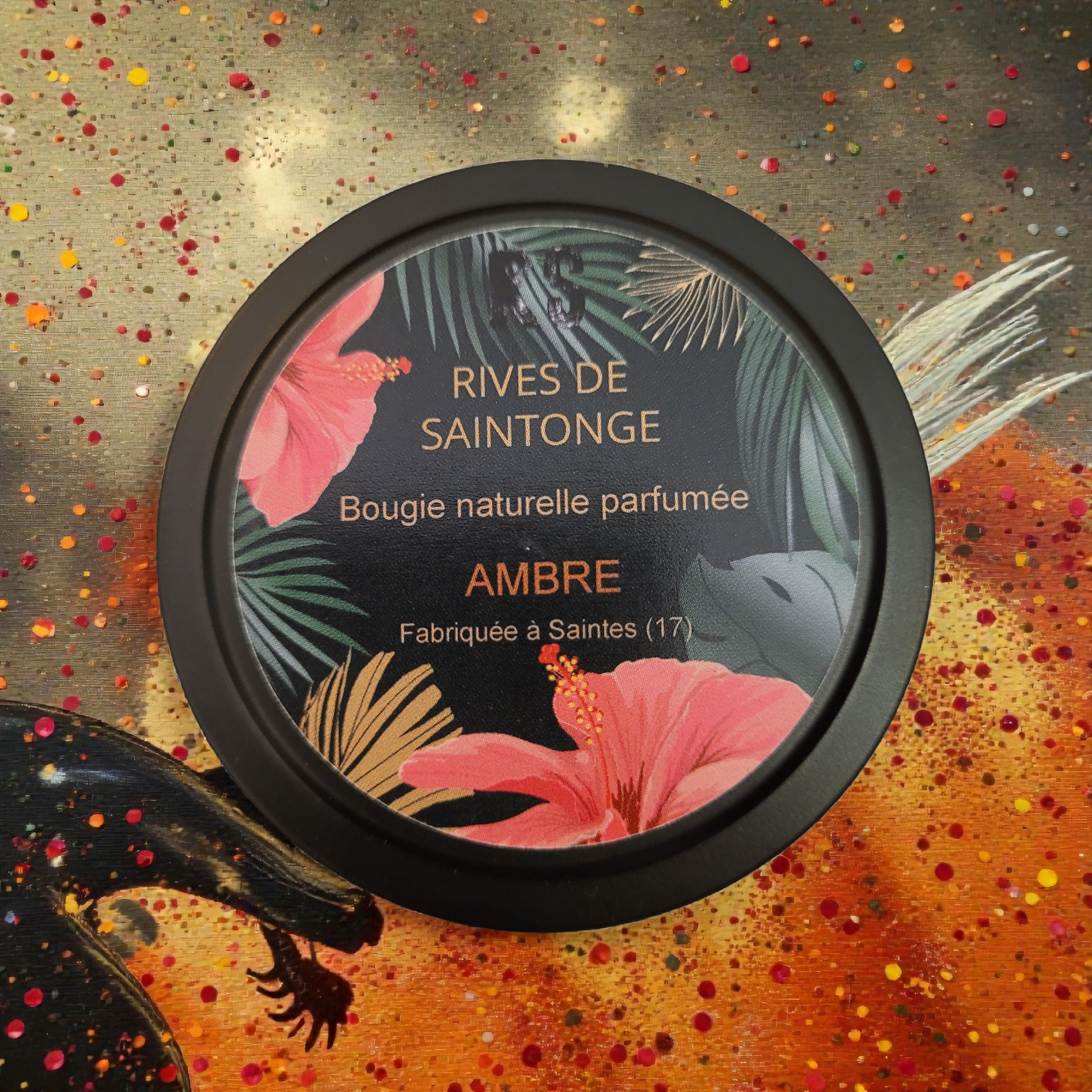 bougie ambre naturelle