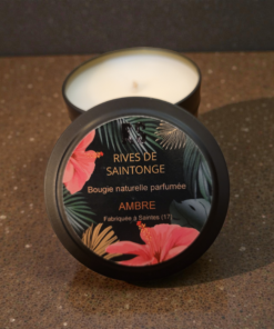 bougie ambre cire soja
