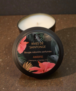 bougie ambre cire soja