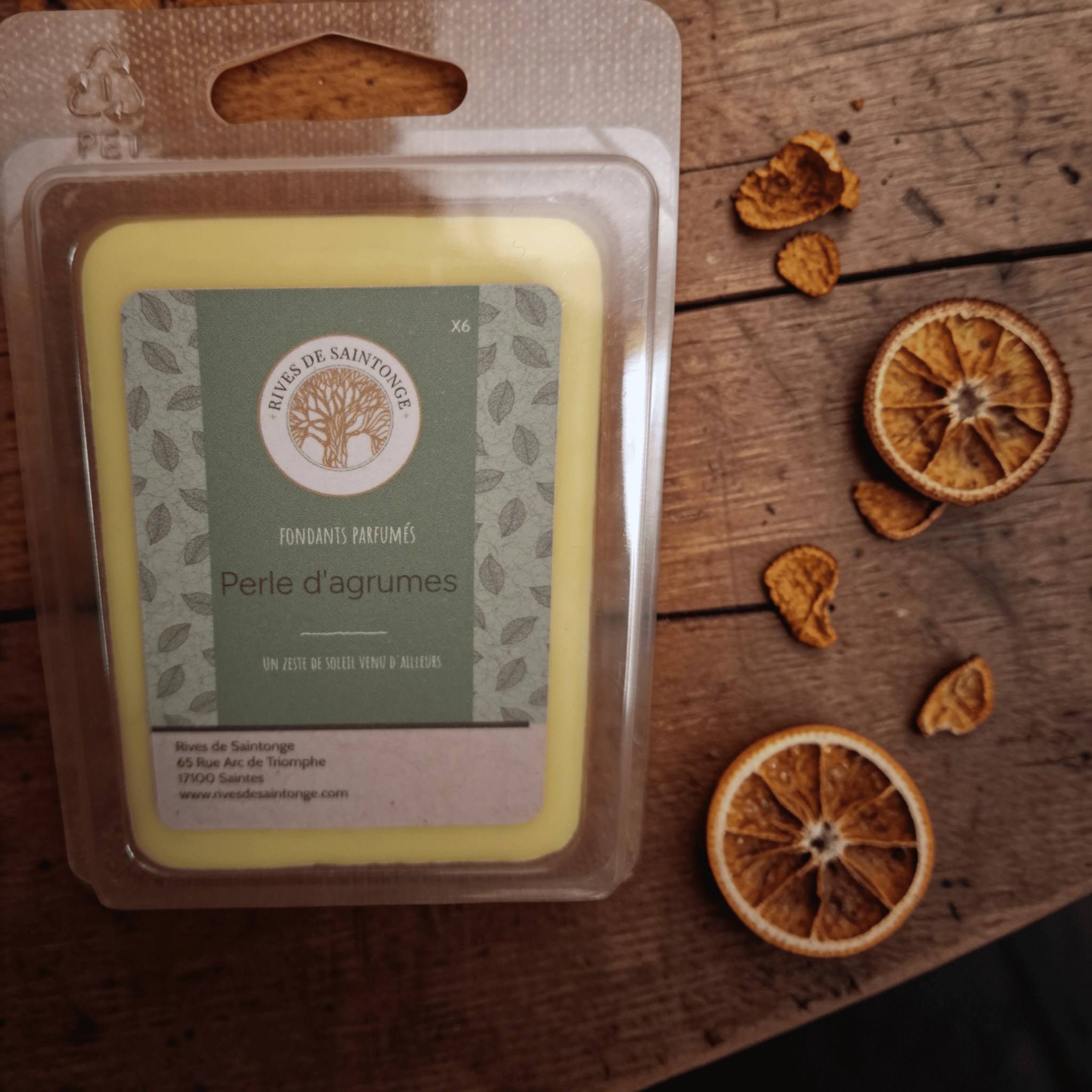 Fondant parfumé naturel Perles d’agrumes