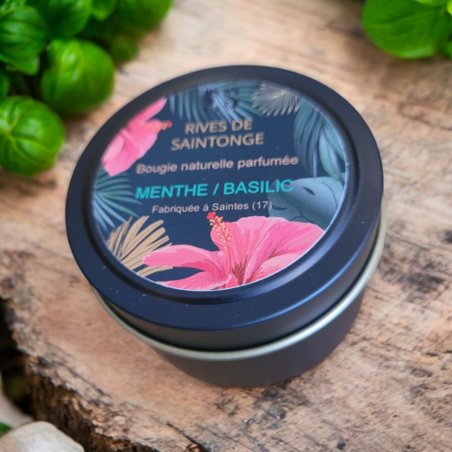 bougie naturelle menthe
