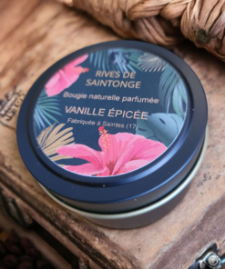 bougie naturelle vanille