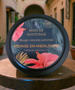 bougie naturelle pivoine et grenade voyage en Andalousie