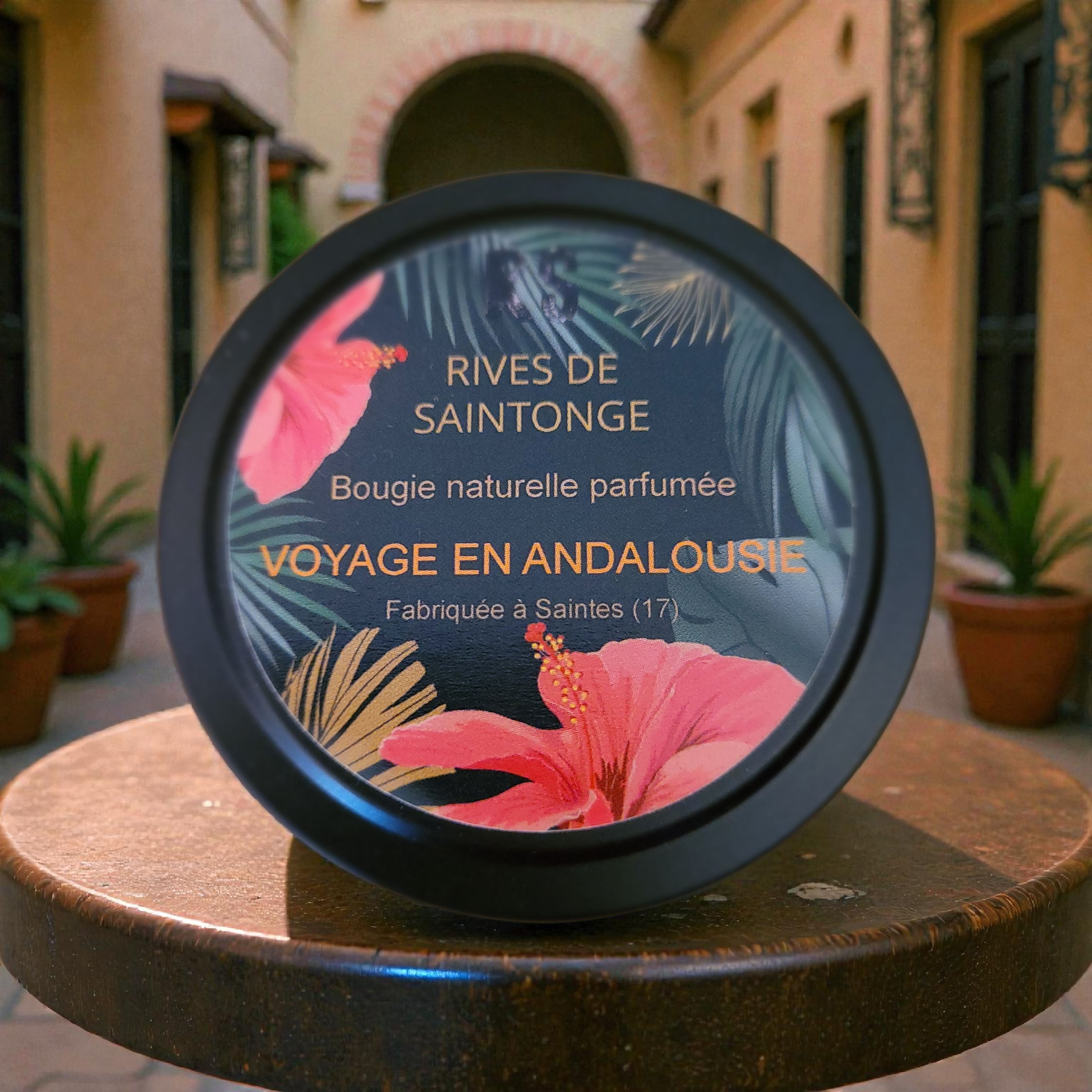 bougie naturelle pivoine et grenade voyage en Andalousie