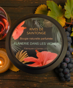 bougie flânerie dans les vignes raisin