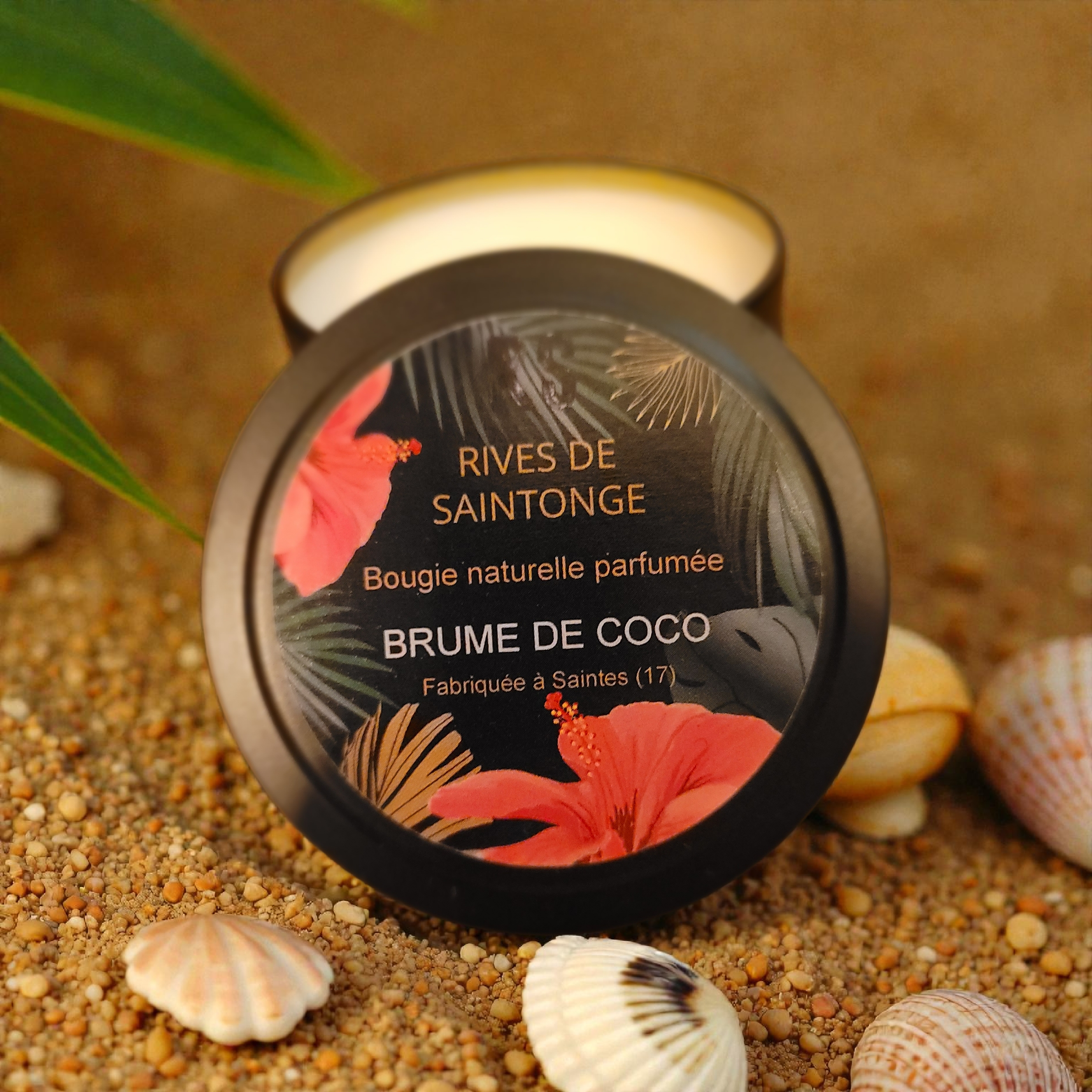 bougie noix de coco naturelle