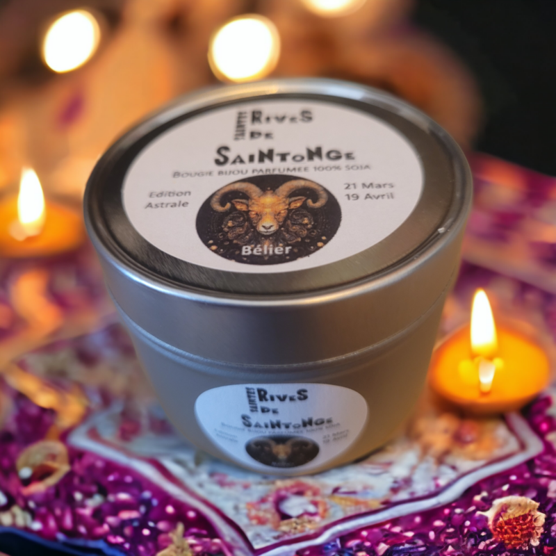 bougie astrale bijou bélier Bougies Astrologiques avec Bijou