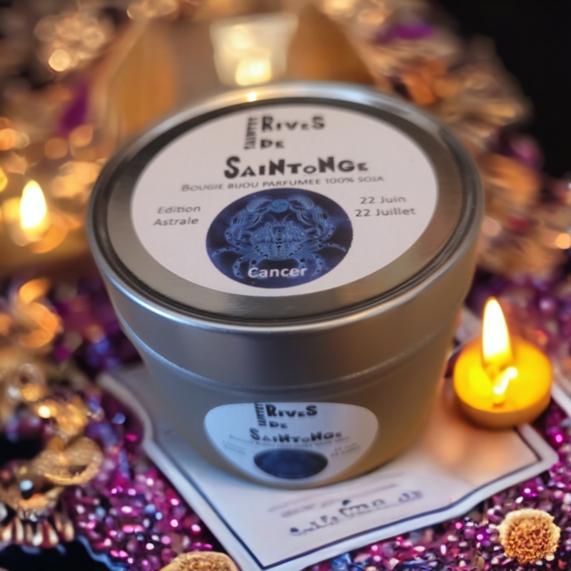 bougie astrale bijou cancer Bougies Astrologiques avec Bijou