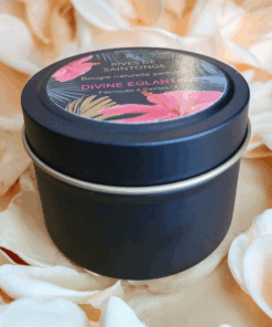 bougie parfum rose ancienne