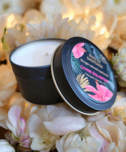Bougie rose ancienne