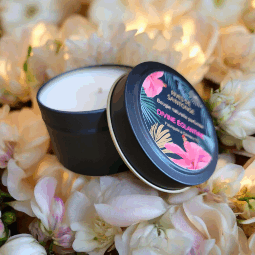 Bougie rose ancienne